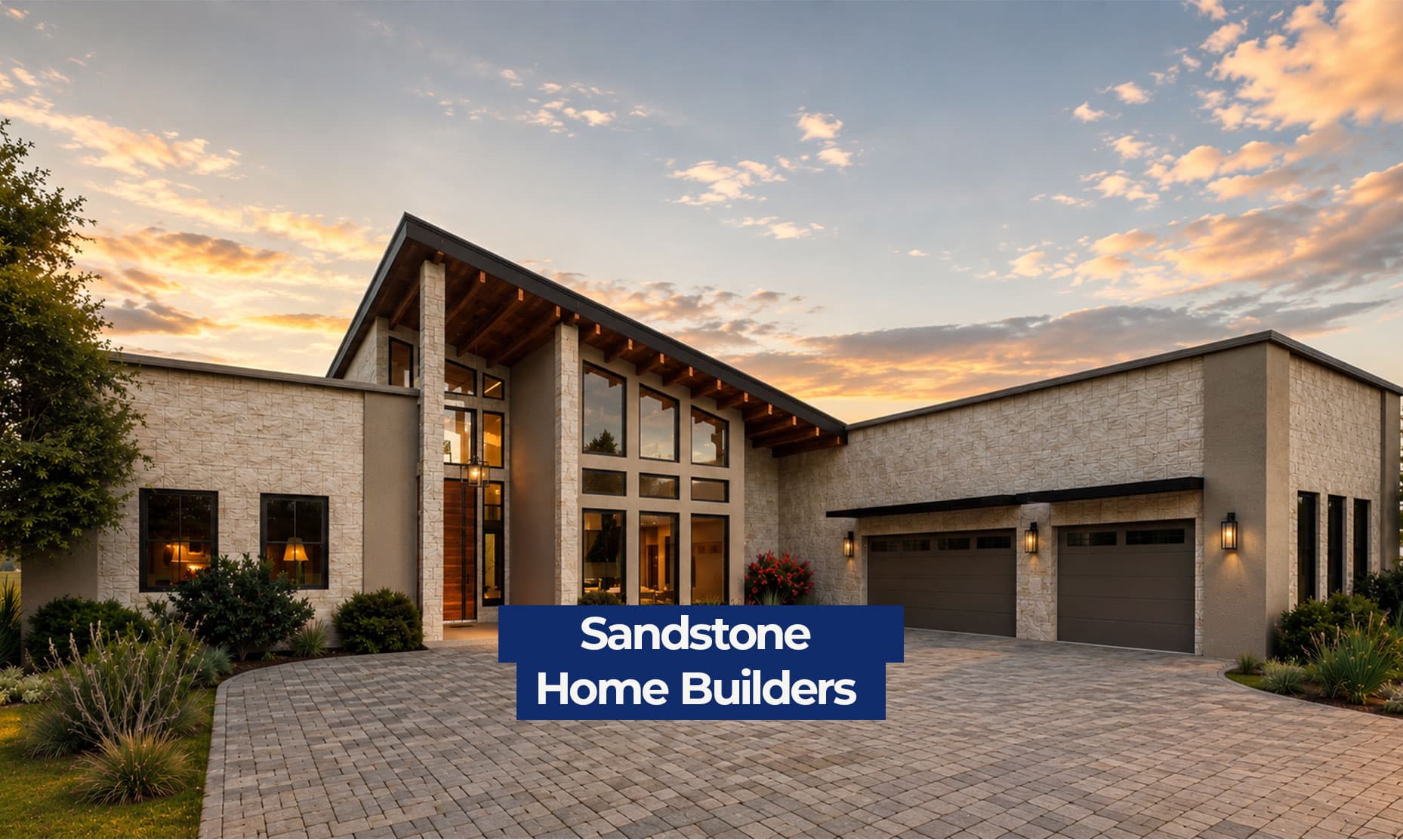 Luxury new construction home exterior